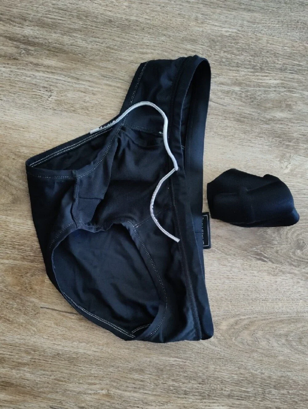 Andrew Christian Men's Black Padded Swim Briefs Size Large Bulge Enhancing - Picture 6 of 6